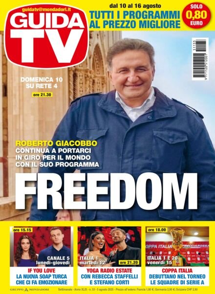 GuidaTV – 5 Agosto 2025 Cover