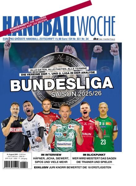 Handballwoche – 19 August 2025 Cover