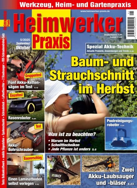 Heimwerker Praxis – September-Oktober 2025 Cover