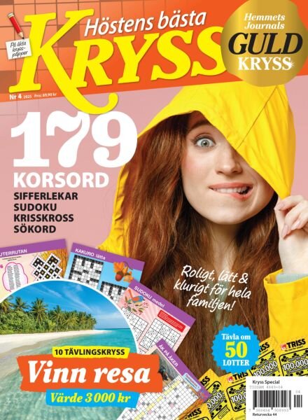 Hemmets Journal Guldkryss – Augusti 2025 Cover