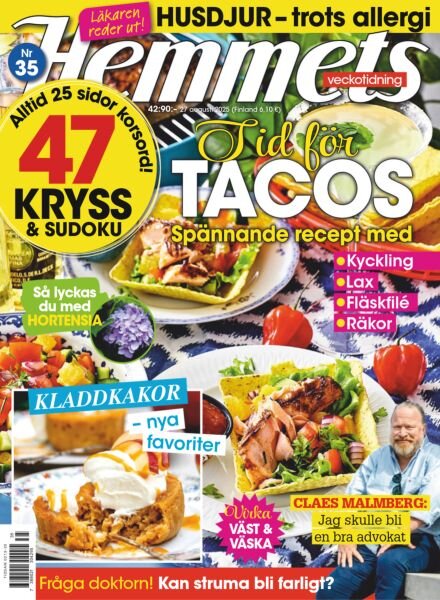Hemmets Veckotidning – 27 Augusti 2025 Cover