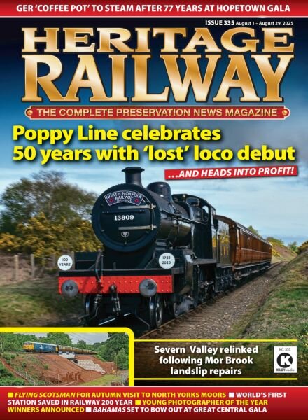 Heritage Railway – August 1 2025 Cover
