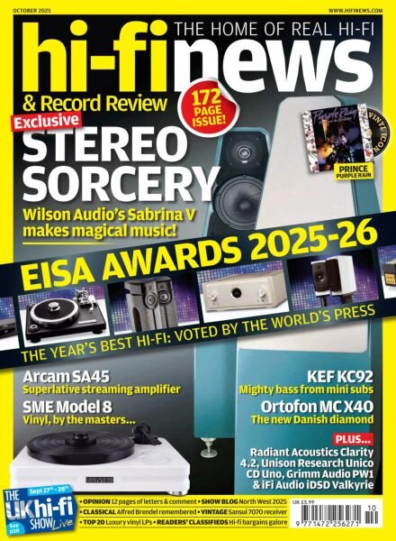Hi-Fi News – October 2025 Cover