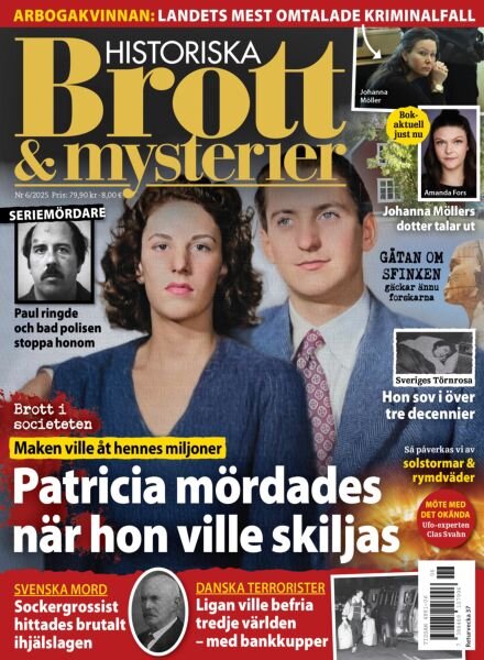 Historiska Brott & Mysterier – Augusti 2025 Cover