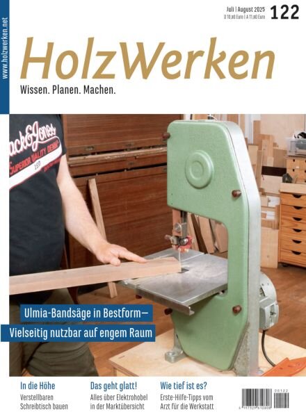 HolzWerken – Juli-August 2025 Cover