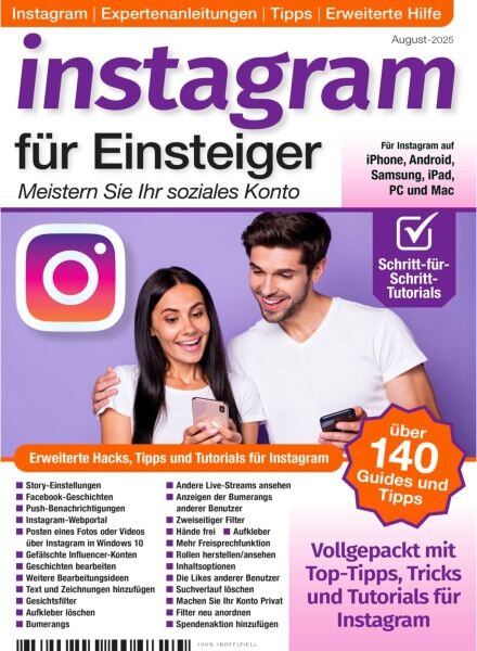 Instagram fur Einsteiger – August 2025 Cover