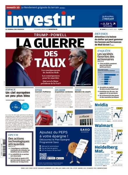 Investir – 23 Aout 2025 Cover