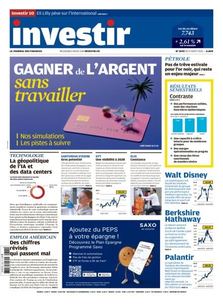 Investir – 9 Aout 2025 Cover