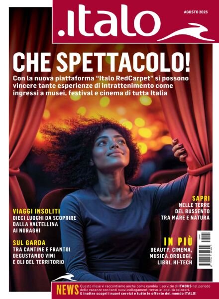 Italo I sensi del viaggio – Agosto 2025 Cover