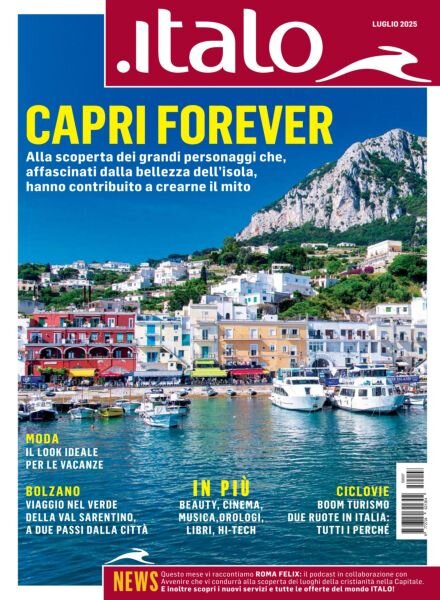 Italo I sensi del viaggio – Luglio 2025 Cover