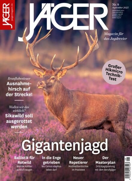 Jager Magazin – September 2025 Cover