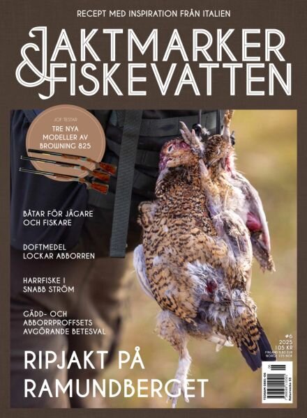 Jaktmarker & Fiskevatten – Augusti 2025 Cover