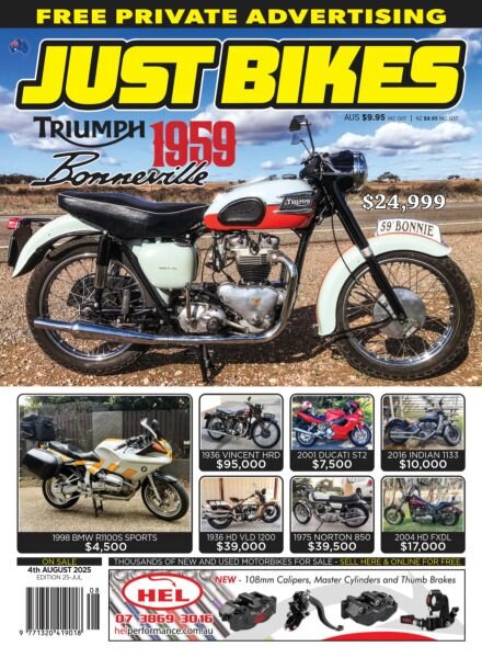Just Bikes – 21 July 2025 Cover