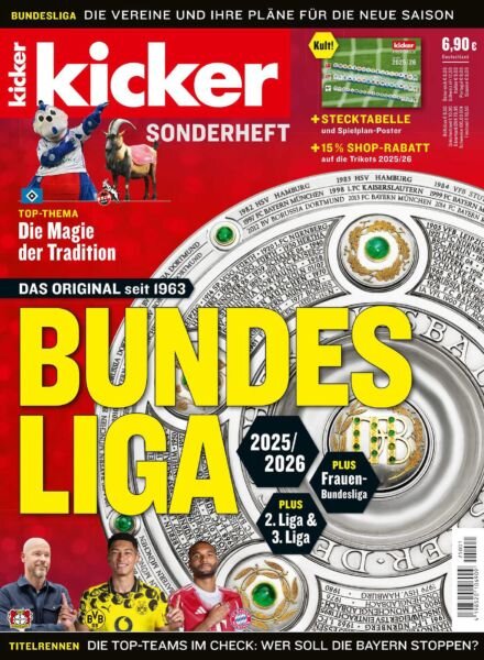 Kicker Sonderheft – Bundesliga 2025-2026 Cover