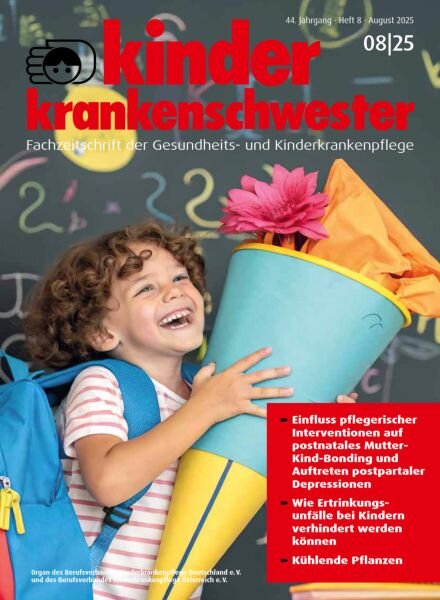 Kinderkrankenschwester – August 2025 Cover