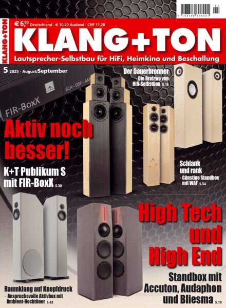 Klang+Ton – August-September 2025 Cover