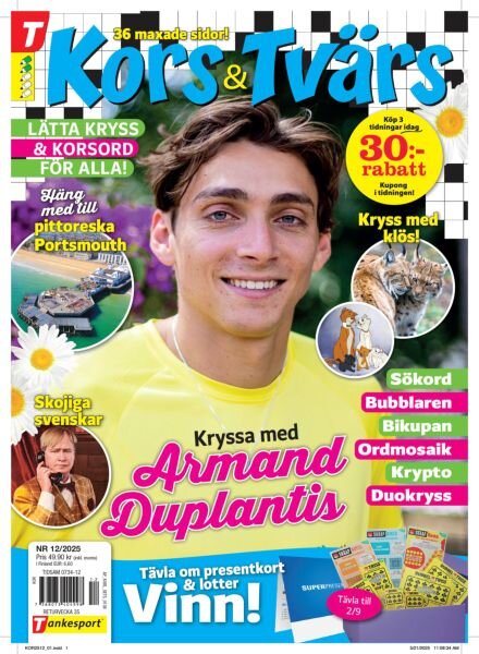 Kors & Tvars – Augusti 2025 Cover