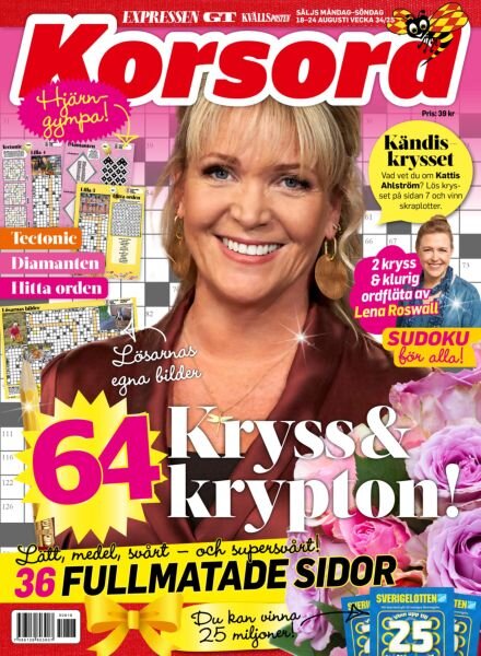 Korsord – 18 Augusti 2025 Cover