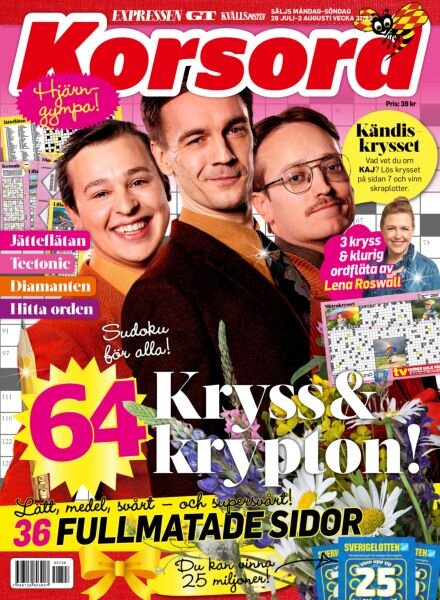 Korsord – 28 Juli 2025 Cover