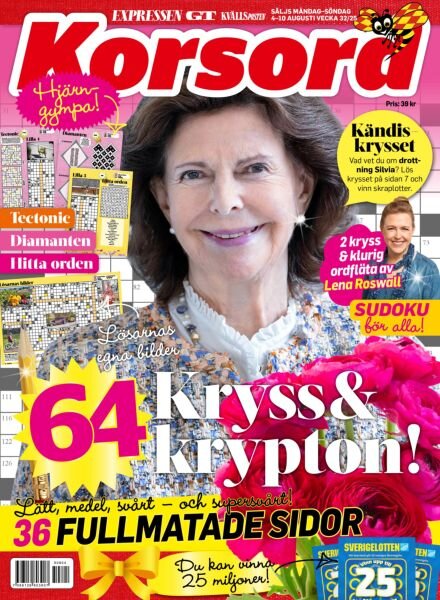 Korsord – 4 Augusti 2025 Cover