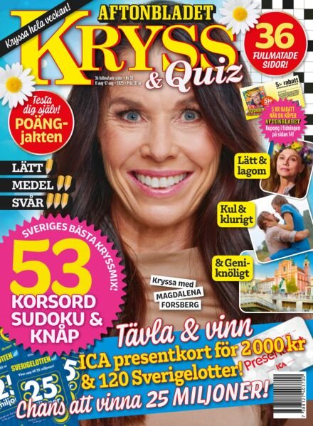 Kryss & Quiz – 11 Augusti 2025 Cover