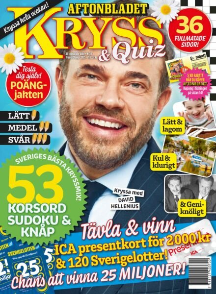 Kryss & Quiz – 18 Augusti 2025 Cover