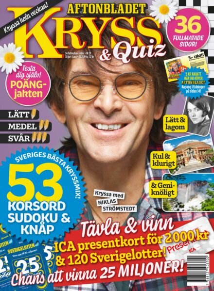 Kryss & Quiz – 28 Juli 2025 Cover