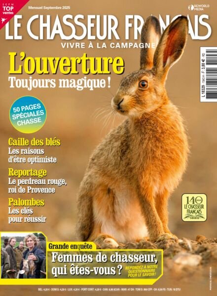Le Chasseur Francais – Septembre 2025 Cover