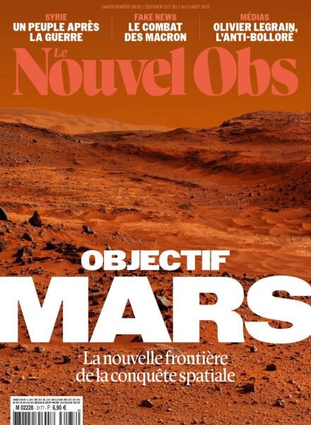 Le Nouvel Obs – 7 Aout 2025 Cover