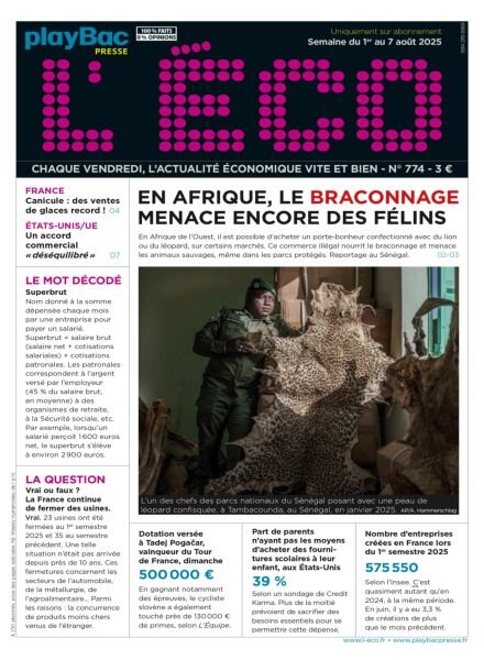 L’eCO – 1 Aout 2025 Cover