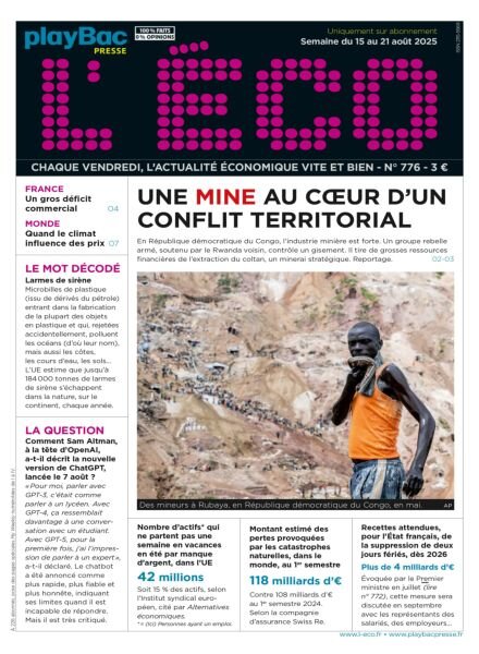 L’eCO – 15 Aout 2025 Cover