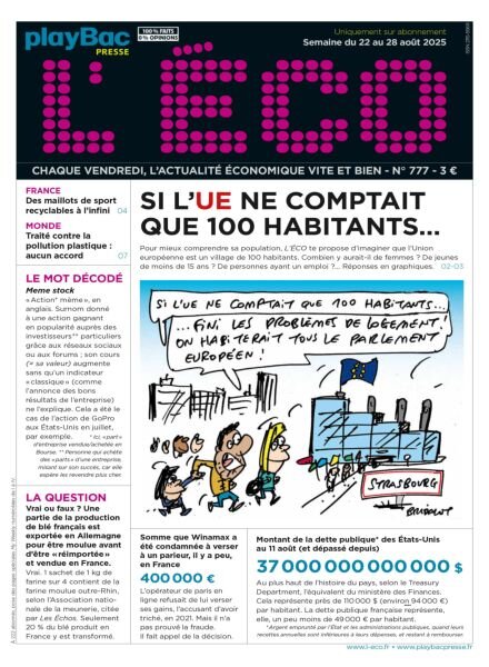 L’eCO – 22 Aout 2025 Cover
