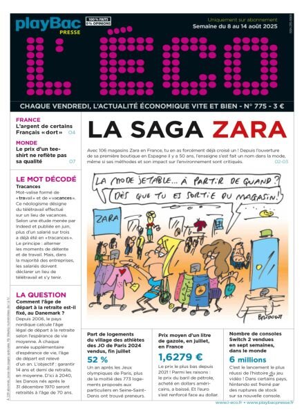 L’eCO – 8 Aout 2025 Cover