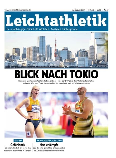 Leichtathletik – 13 August 2025 Cover