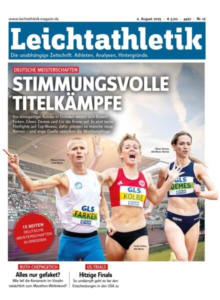Leichtathletik – 6 August 2025 Cover