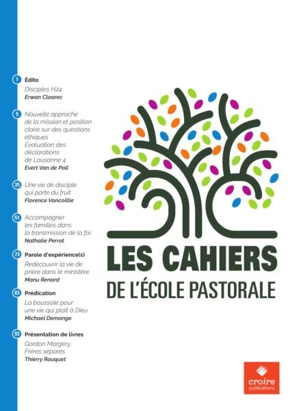 Les Cahiers de l’ecole pastorale – Nr 1 2025 Cover