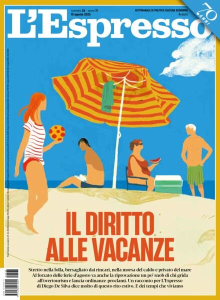 L’Espresso – 15 Agosto 2025 Cover