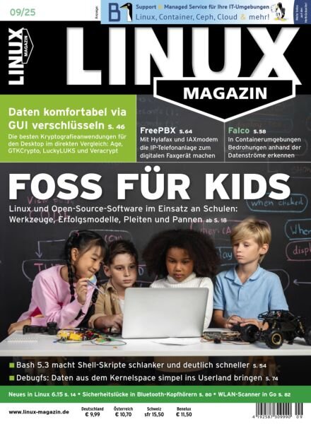 Linux-Magazin – September 2025 Cover