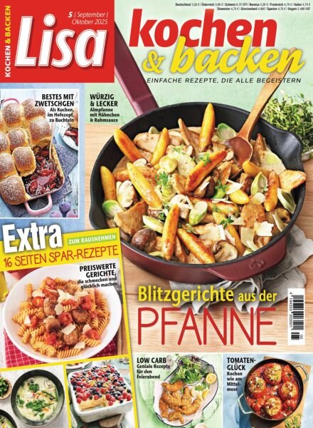 Lisa Kochen & Backen – September-Oktober 2025 Cover