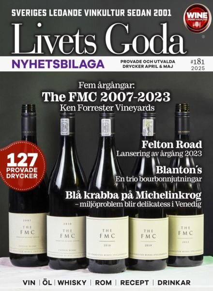 Livets Goda Wine Magazine – Augusti 2025 Cover