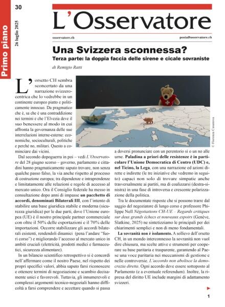 L’Osservatore – 26 Luglio 2025 Cover