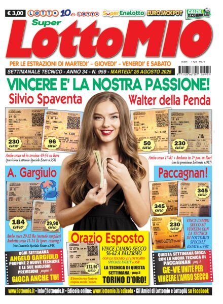 Lottomio del Giovedi – 26 Agosto 2025 Cover