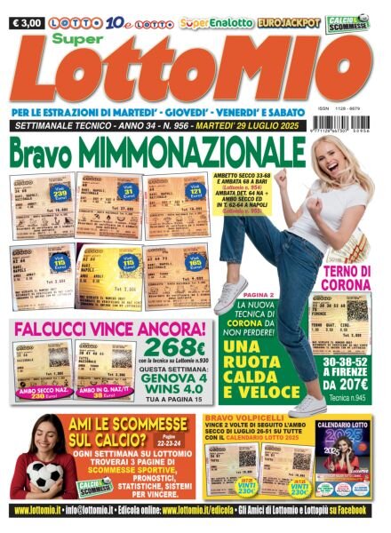Lottomio del Giovedi – 29 Luglio 2025 Cover
