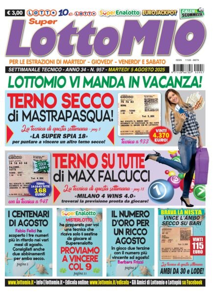 Lottomio del Giovedi – 5 Agosto 2025 Cover