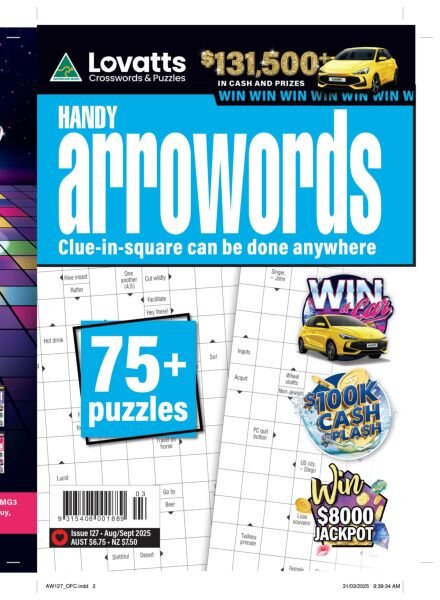 Lovatts Handy Arrowords – Issue 127 2025 Cover