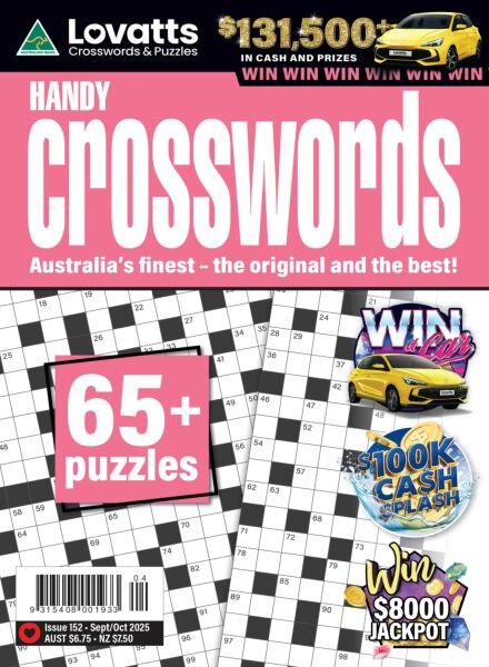 Lovatts Handy Crosswords – September-October 2025 Cover