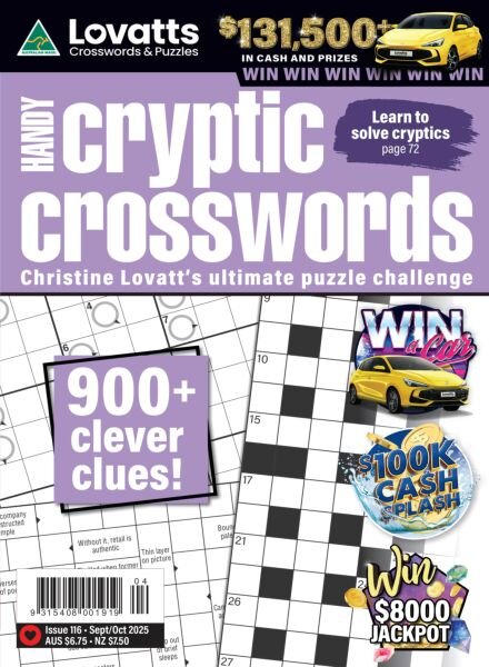 Lovatts Handy Cryptic – Issue 116 2025 Cover