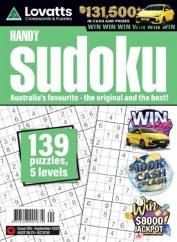 Lovatts Handy Sudoku – Issue 255 2025