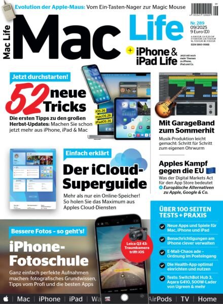 Mac Life Germany – September 2025 Cover