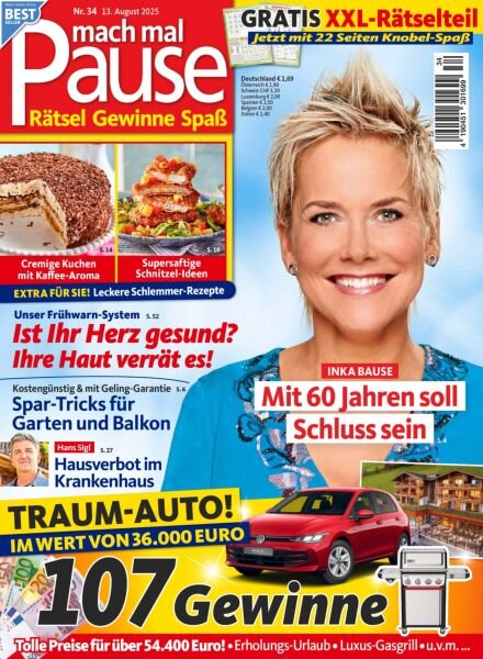 Mach mal Pause – 12 August 2025 Cover